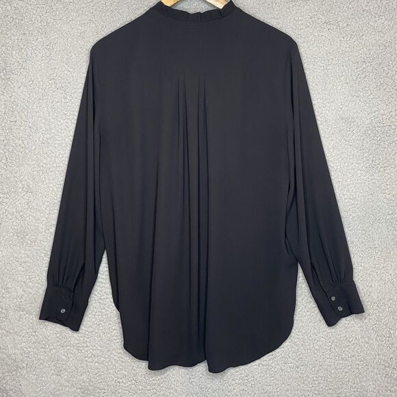 Lot of 4 Womens Black Tunic Tops Career Large Travelers Calessa Ann Taylor Loft - Picture 7 of 11